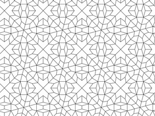 Obraz premium Islamic background with traditional style arabic. Seamless pattern for card, background, fabric or abstract design. Muslim ornament.