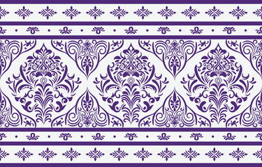 Ethnic Pattern. Ethnic India seamless pattern design oriental style. Damask India Motif.