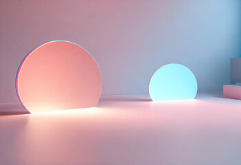 simple and minimal wallpaper background with lights in pastel colors