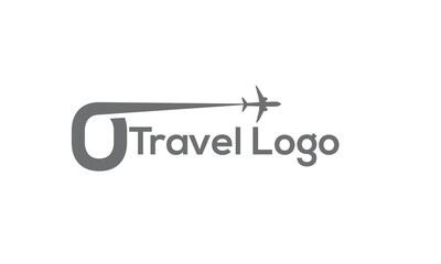 O letter travel company logo. Airline business identy travel logo design with emblem O. Fly travel vector logo template