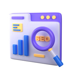 3D SEO Research Illustration