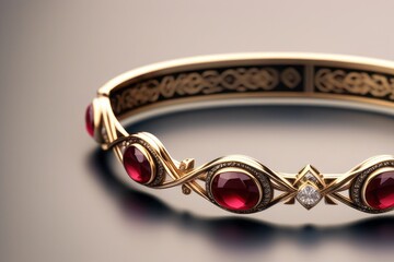 3D render of women’s jewelry on a light background
