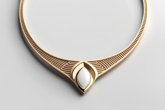 3D render of women’s jewelry on a light background
