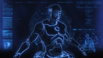 Cyborg Digital Screen