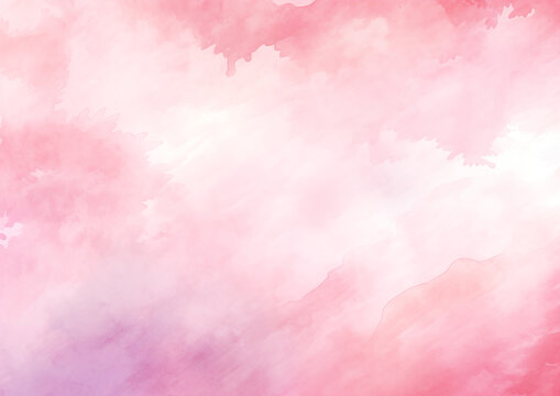 Blushing Delights Delicate Pink and White Watercolor Ombre © Lucas