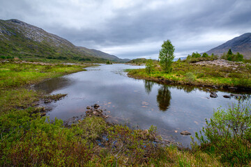 Fototapeta na wymiar Landscape near Loch Cluanie, Scotland 