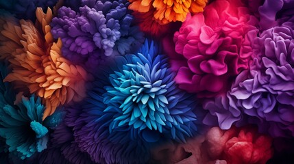 Obraz premium Coral Reef Texture background Highly Detailed. Abstract marine ecosystem.