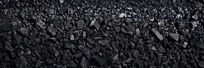 Rocks and Gravel in Black and White. Generative AI