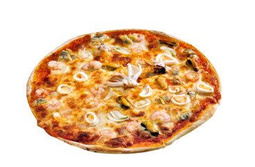 Floating  Pizza seafood