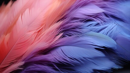 Soft Fluffy Feathers Abstract Texture background Highly Detailed
