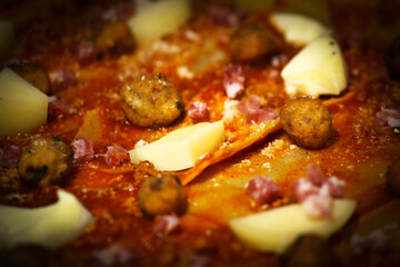 Ancient dish of Neapolitan tomato lasagna