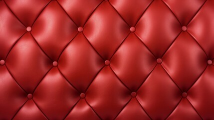 Red Leather Capitone Texture background Highly Detailed