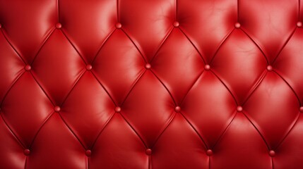 Red Leather Capitone Texture background Highly Detailed