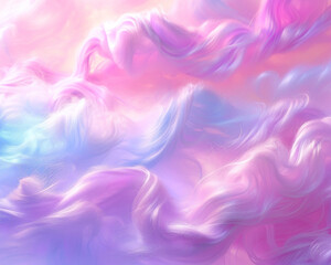 Fototapeta na wymiar Colorful pink fluffy cotton candy background