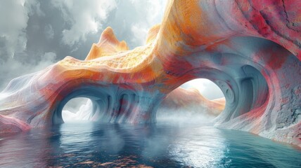 Abstract cyber landscapes the art of digital topographies