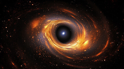 Black Hole at Center of Galaxy