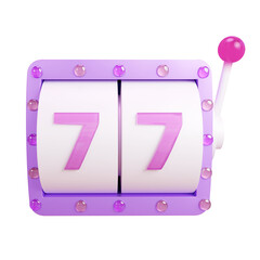 Slot machine 3d rendering illustration