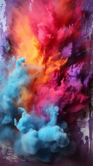 Colorful Smoke Explosion