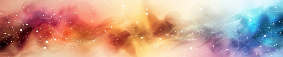Banner: Abstract network of connections with a cosmic backdrop