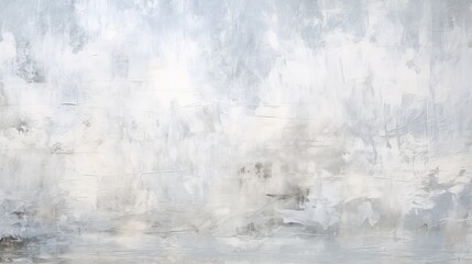 Gray and white abstract painting