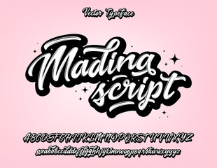 Vector hand drawn alphabet. Brush painted letters. Handwritten script alphabet. Hand lettering and custom typography for your designs: logo, for posters, invitations, cards, etc. Vector type.