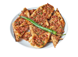 Floating Turkish Pide on Plate