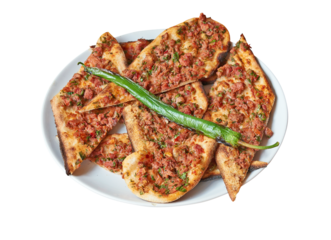 Floating Turkish Pide on Plate