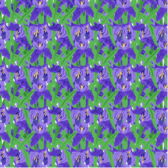 Seamless pattern flowers vector illustration. The continual repetition seamless pattern added depth and complexity to artwork The unending charm seamless background created soothing ambiance