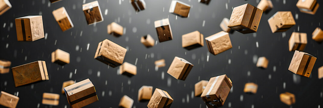 Conceptual image of wooden blocks on a white background, symbolizing structure, education, and creativity in a geometric design