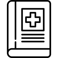 Obraz premium Medical Book Icon