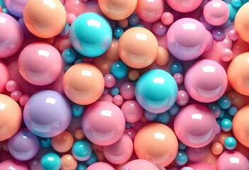Colorful balls abstract wallpaper and background. Pattern design for trendy poster, flyer, banner,...