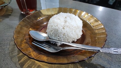 chicken soto rice with lung topping