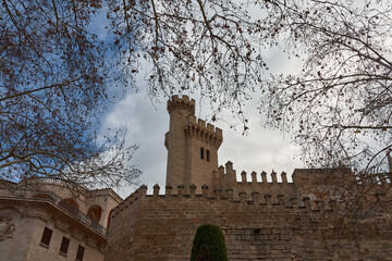 The Torre dels Caps at the northern end of the Almudaina precinct in Palma de Mallorca, Balearic...