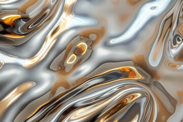 liquid metal abstract background