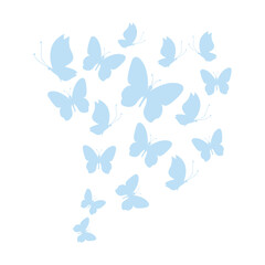 Flying Butterflies Illustration