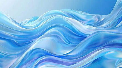 A vibrant blue abstract background with flowing wavy lines. Modern background