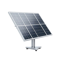 solar panel isolated on transparent background.