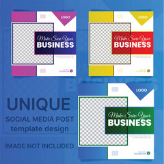 Digital marketing agency and corporate social media post template