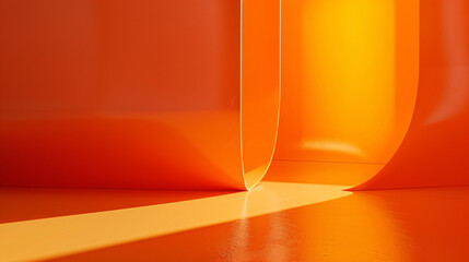 Minimalistic bright orange background, wallpaper