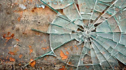 car glass broken. Accident cars broken windshield. car insurance. car repair