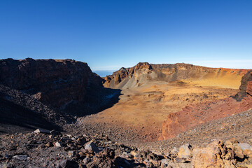 View of Teide mountain and surrounding area in Tenerife (Spain)