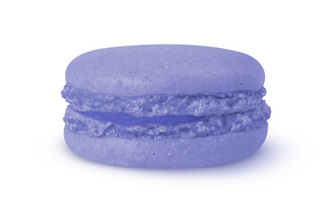 Macaron blue color on isolated white background.