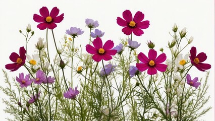Obraz na płótnie Canvas Wallpaper of spring flowers from meadow