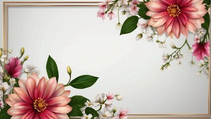 Elegant floral border