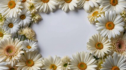 Obraz premium Bright frame in flowers