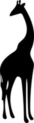 Transparent giraffe icon png, vector illustration of an giraffe icon in dark color and transparent background(png)