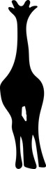 Transparent giraffe icon png, vector illustration of an giraffe icon in dark color and transparent background(png)
