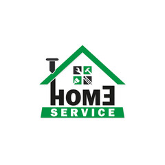 Home Service and Repair Logo Design
