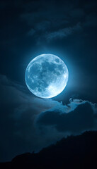 Fototapeta na wymiar Moon Sky
