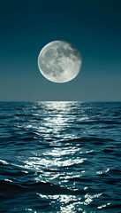 Naklejka na ściany i meble Moon Ocean 